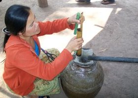 The Laolao local production in Ban Xang Hai