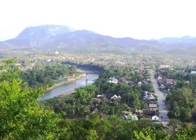 Luang Prabang view from the top of Phousy Hill