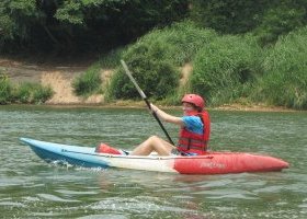 Kayaking on rivers around Luang Prabang