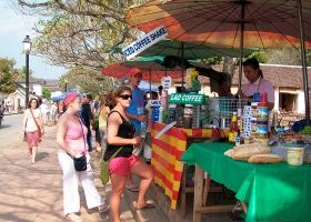 Luang Prabang street food shops